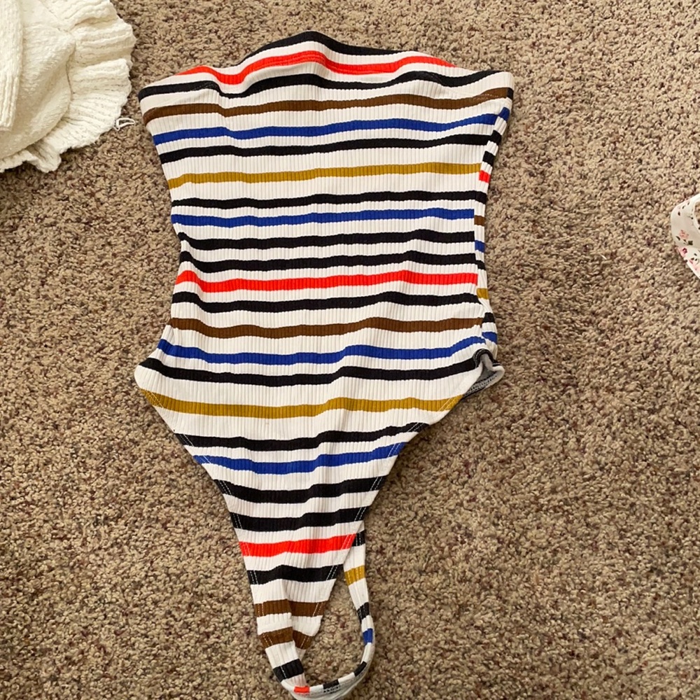 Urban Outfitters striped bodysuit